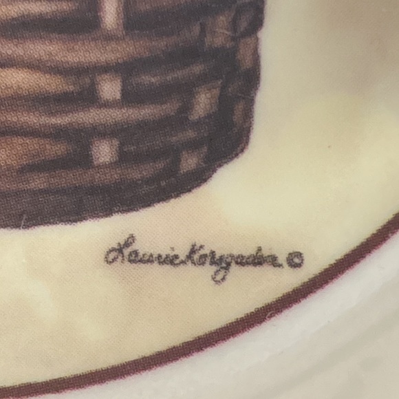 Vintage Range Kleen Spoon Rest, Ladle and 1/4 Cup Measure with Basket of Ivy - Picture 7 of 7